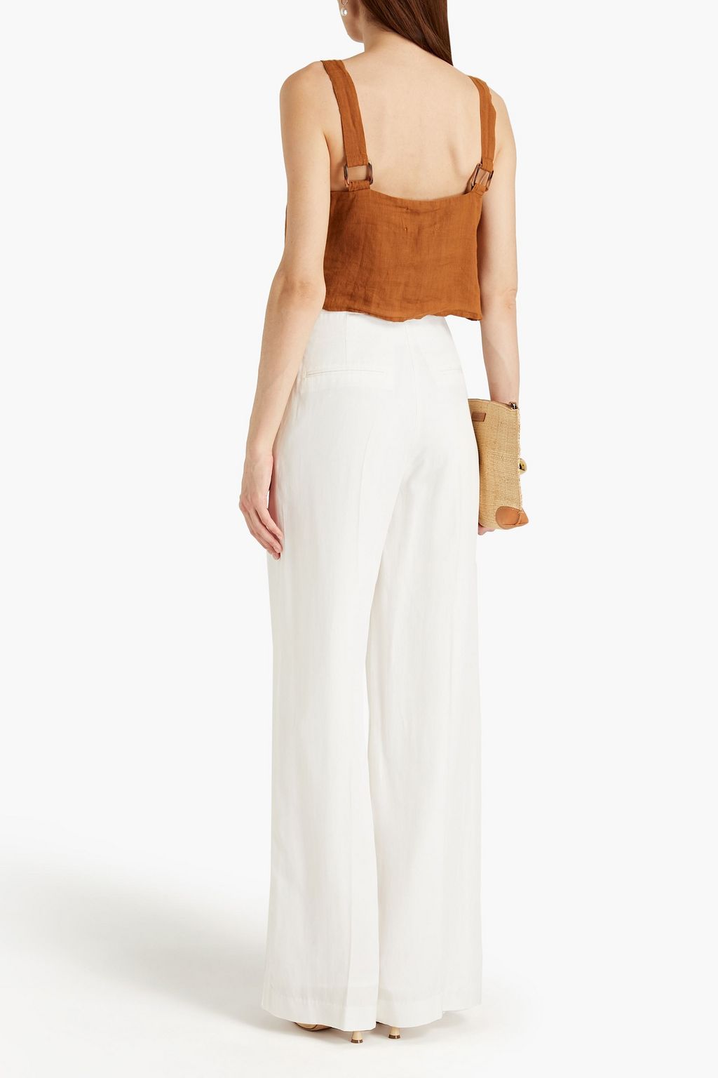 REMAIN BIRGER CHRISTENSEN Angelina piqué wide-leg pants