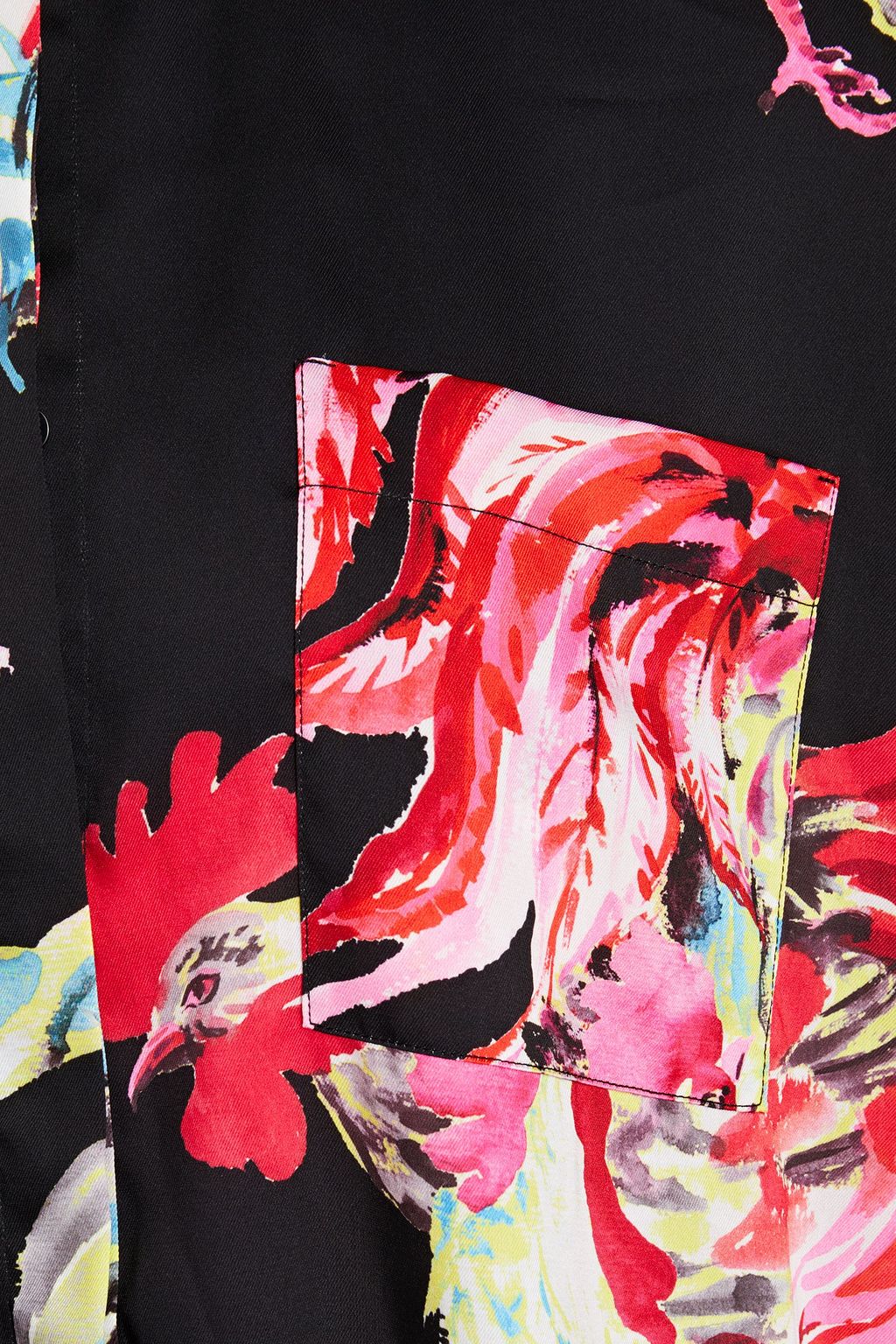 MSGM Printed twill shirt