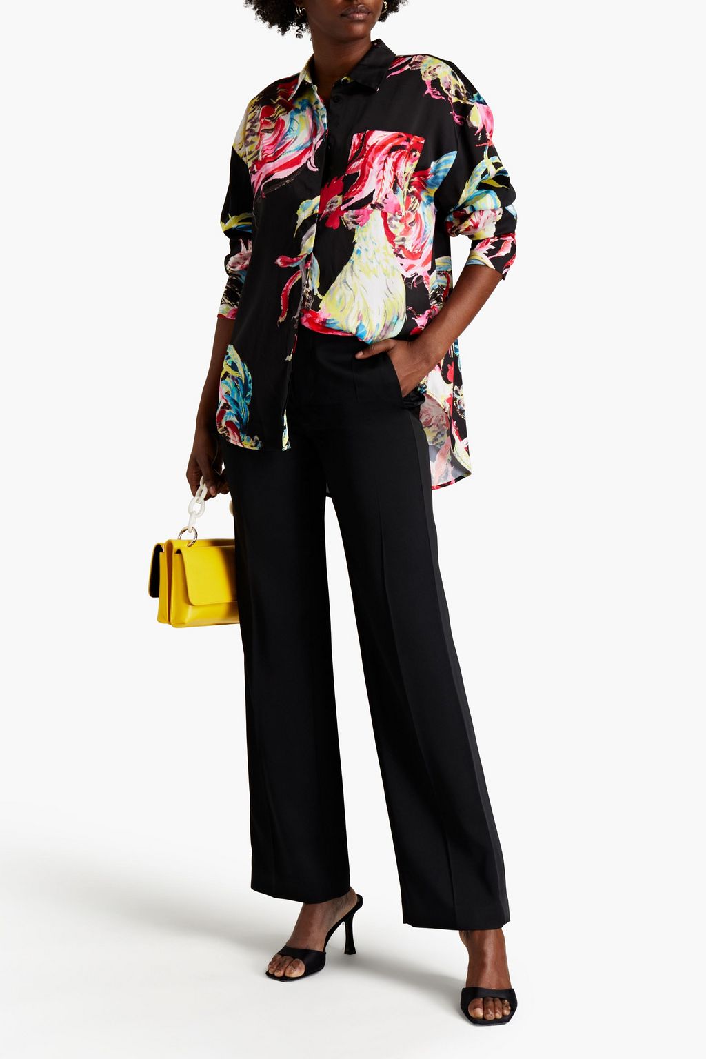 MSGM Printed twill shirt