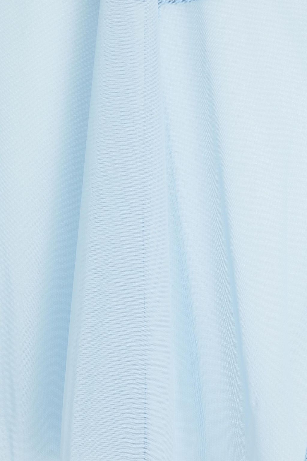 LA PERLA Cutout picot-trimmed stretch-tulle slip