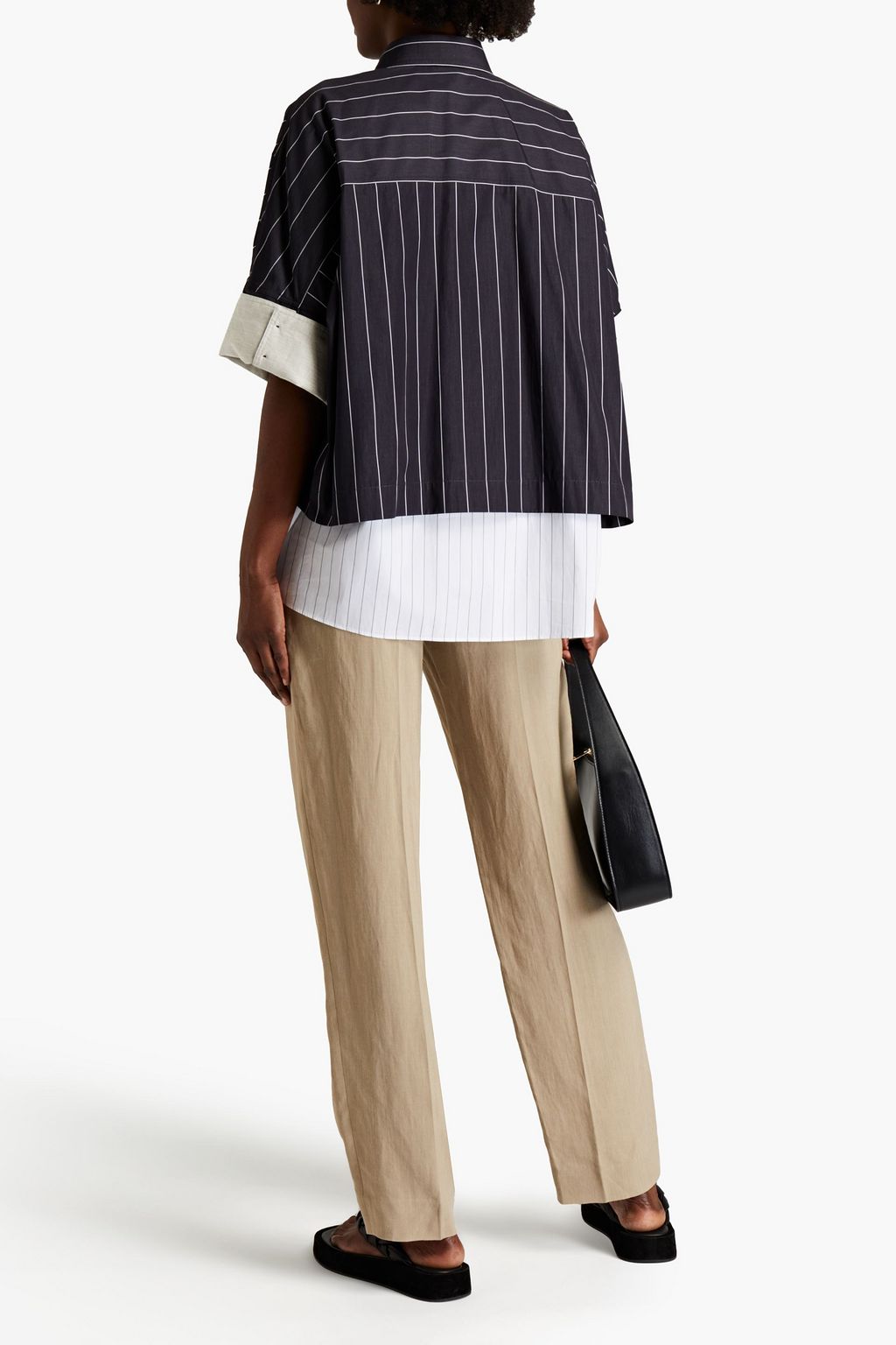 BRUNELLO CUCINELLI Slub twill straight-leg pants