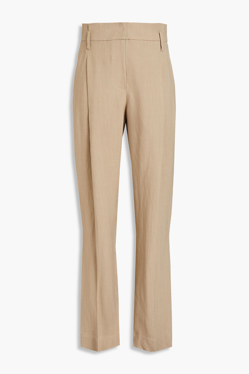 brunello cucinelli - slub twill straight-leg pants - neutral - it 38