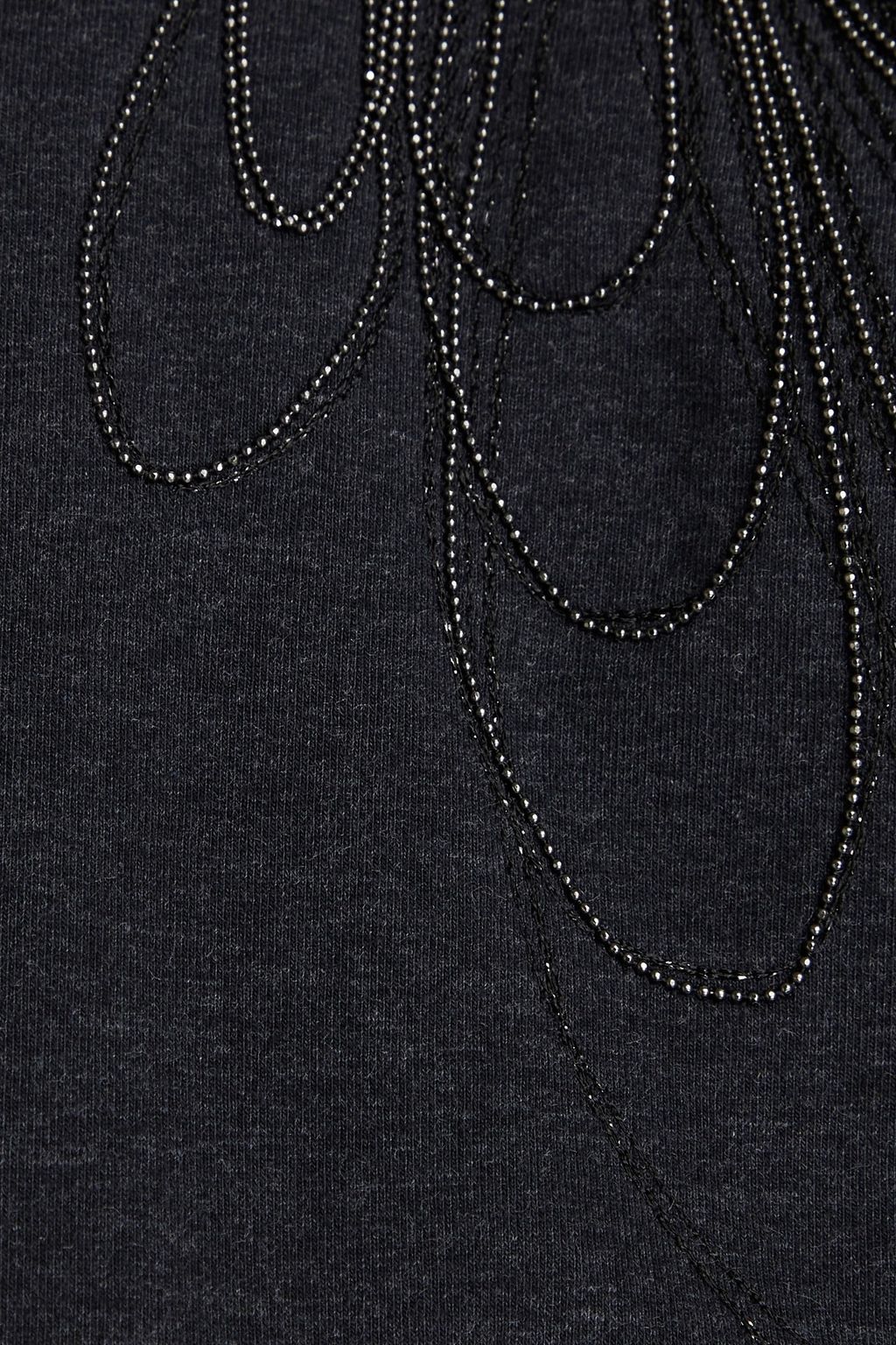 BRUNELLO CUCINELLI ビーズ付き ストレッチコットンジャージー ミニワンピース