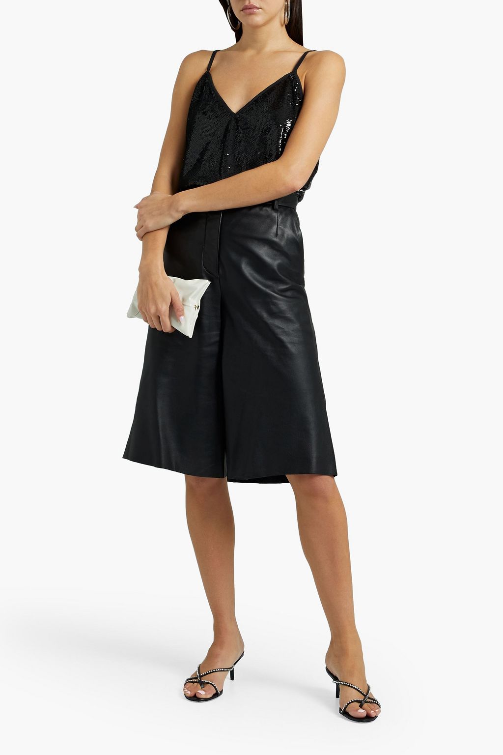 JOSEPH Clea sequined tulle camisole