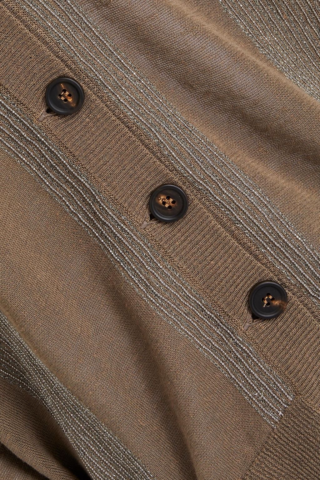 BRUNELLO CUCINELLI Cardigan aus einer Leinenmischung mit Zierperlen