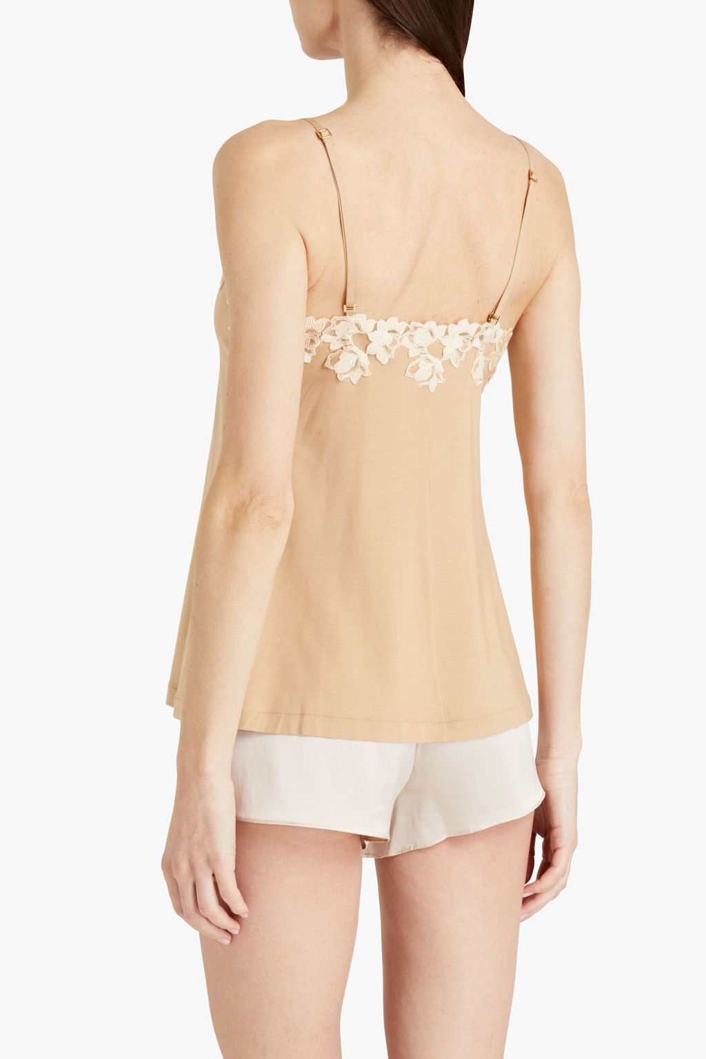 LA PERLA Lace-trimmed modal-blend jersey camisole
