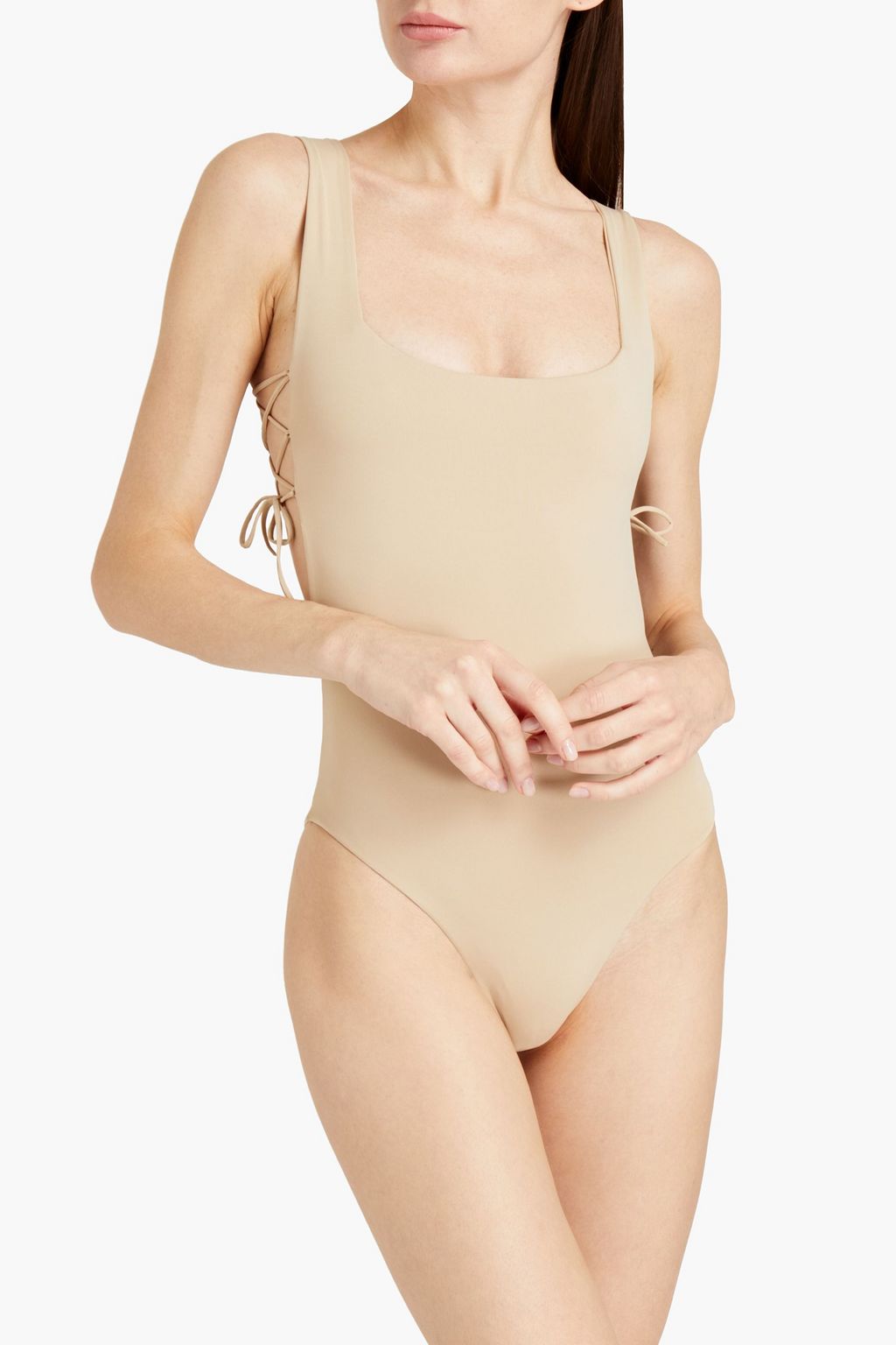 LA PERLA Lace-up swimsuit