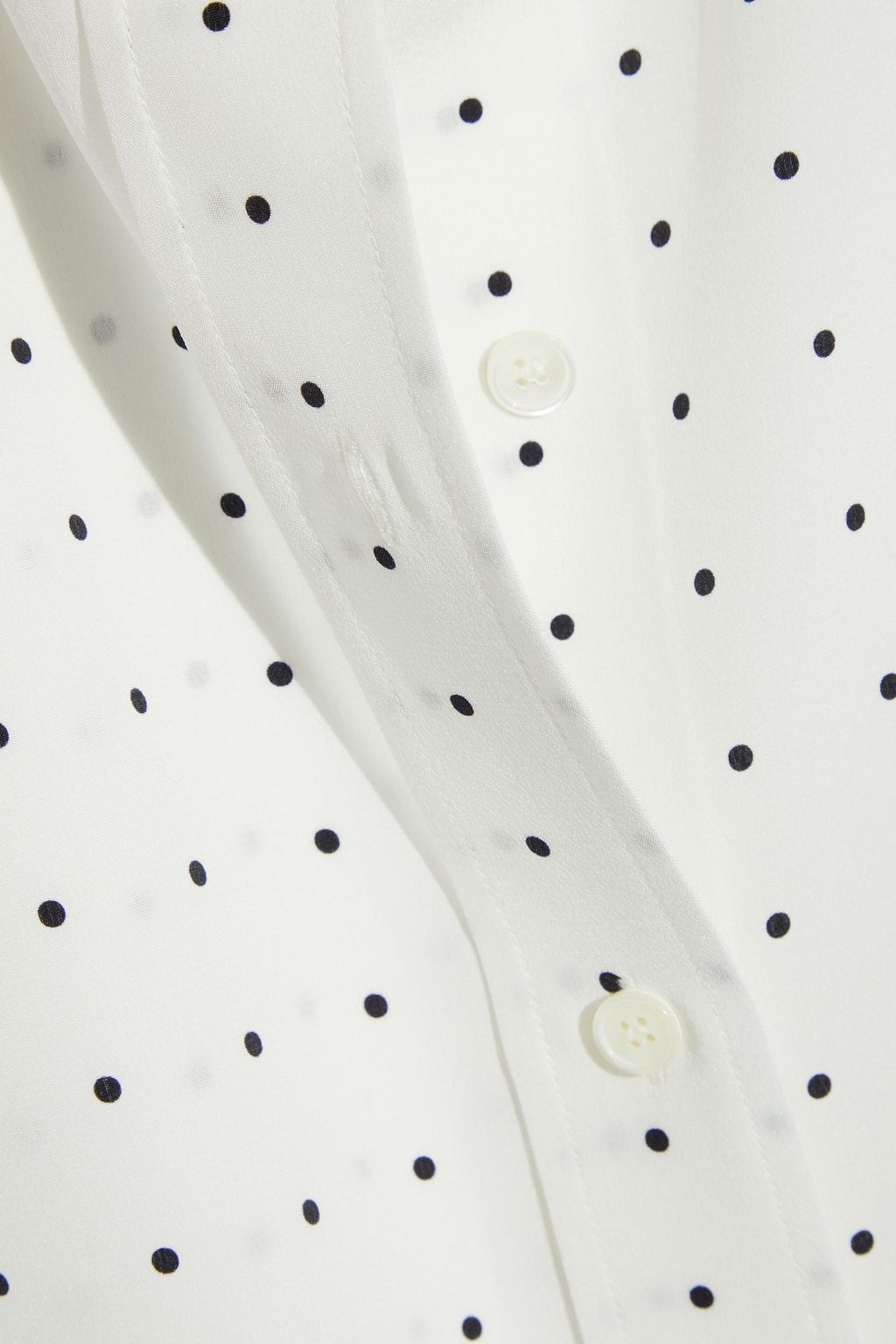 JOSEPH Brooks polka-dot silk crepe de chine shirt