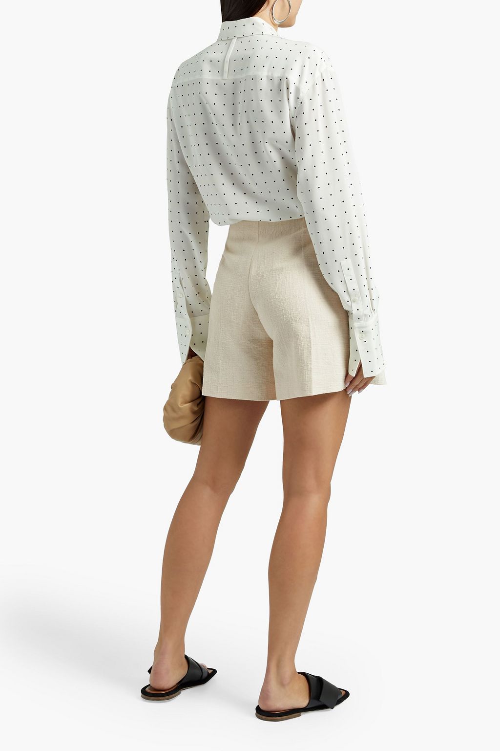 JOSEPH Brooks polka-dot silk crepe de chine shirt