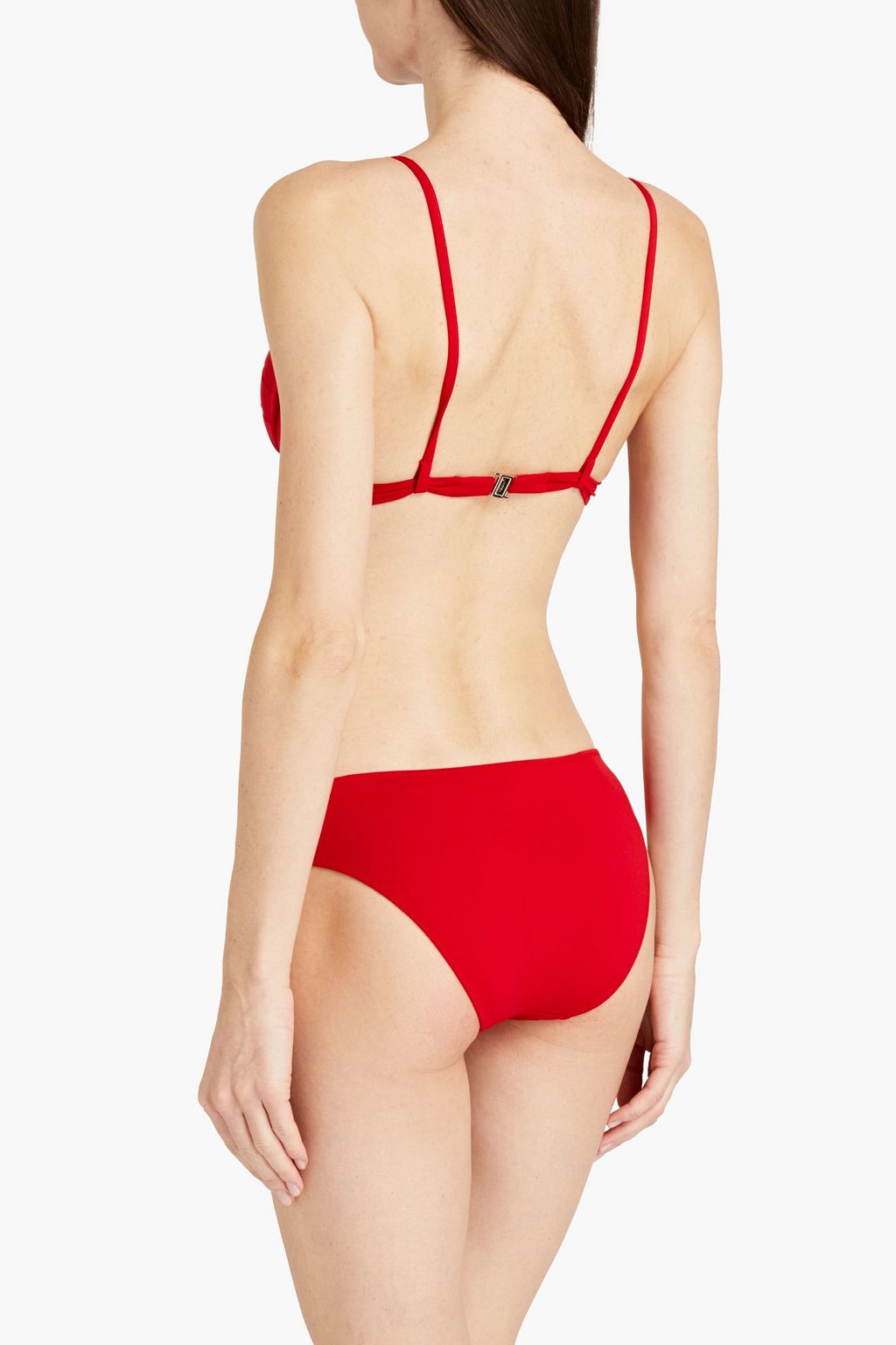 LA PERLA Mesh-trimmed bikini top