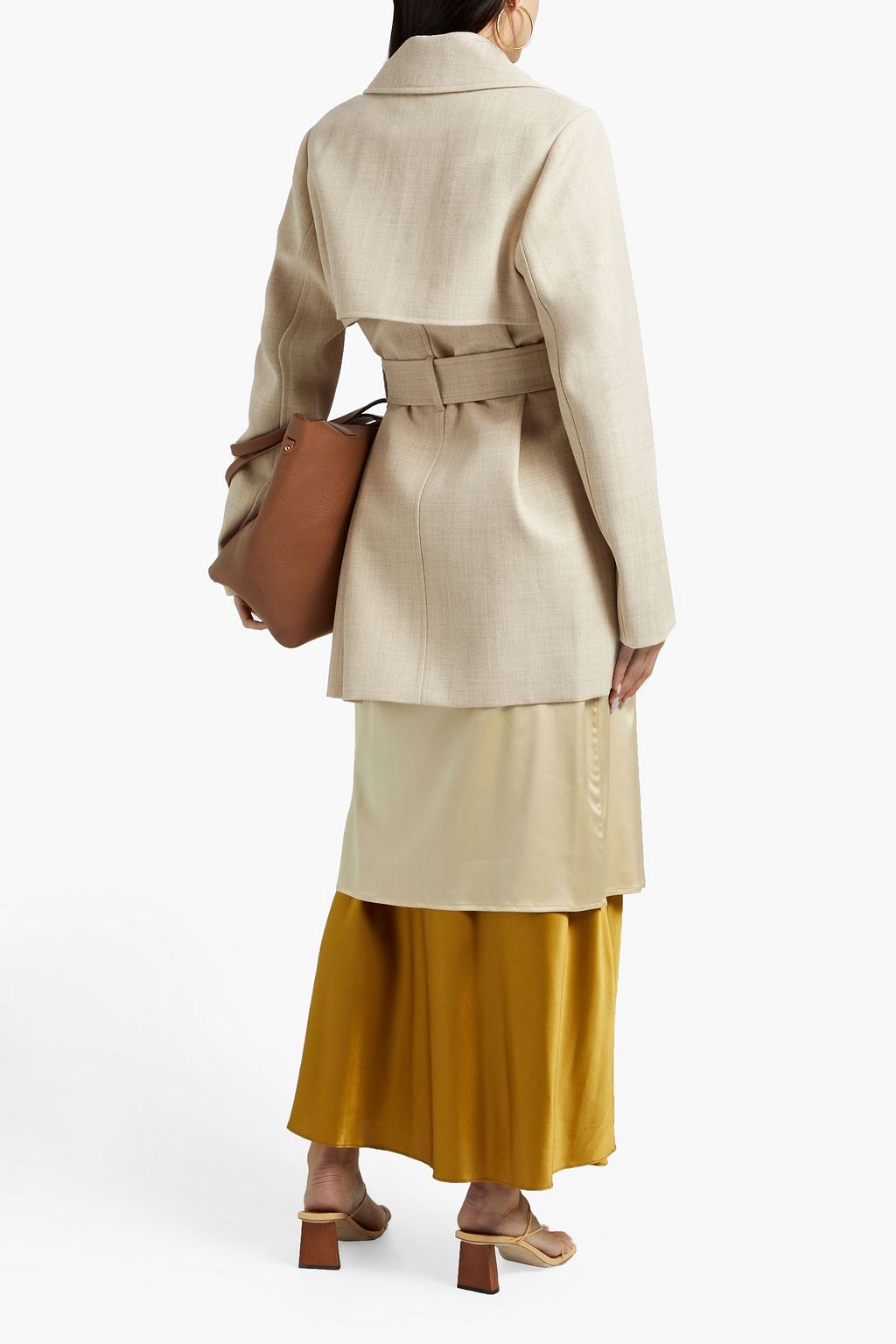 JOSEPH Belted wool-twill trench coat