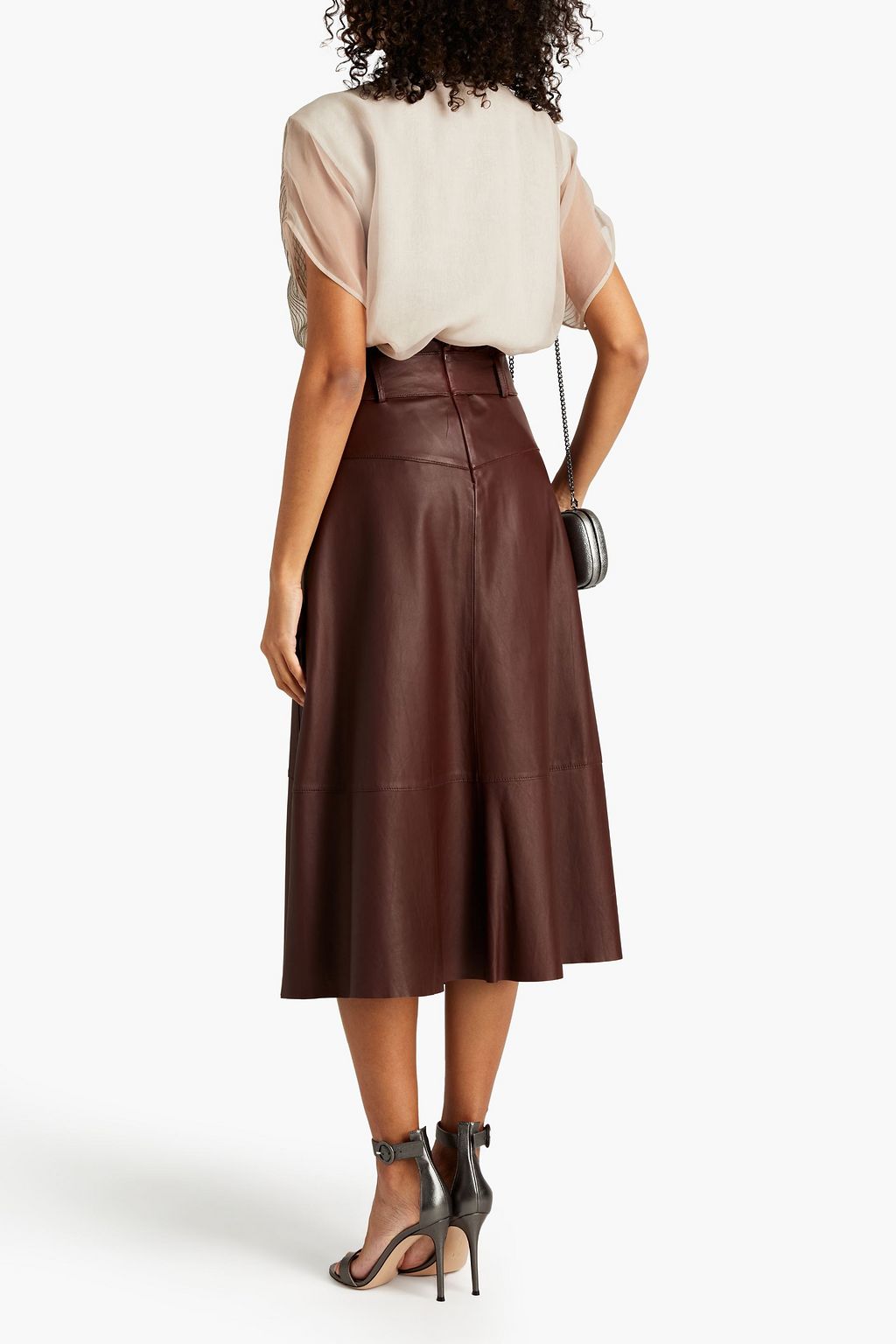 BRUNELLO CUCINELLI Bead-embellished silk-organza top