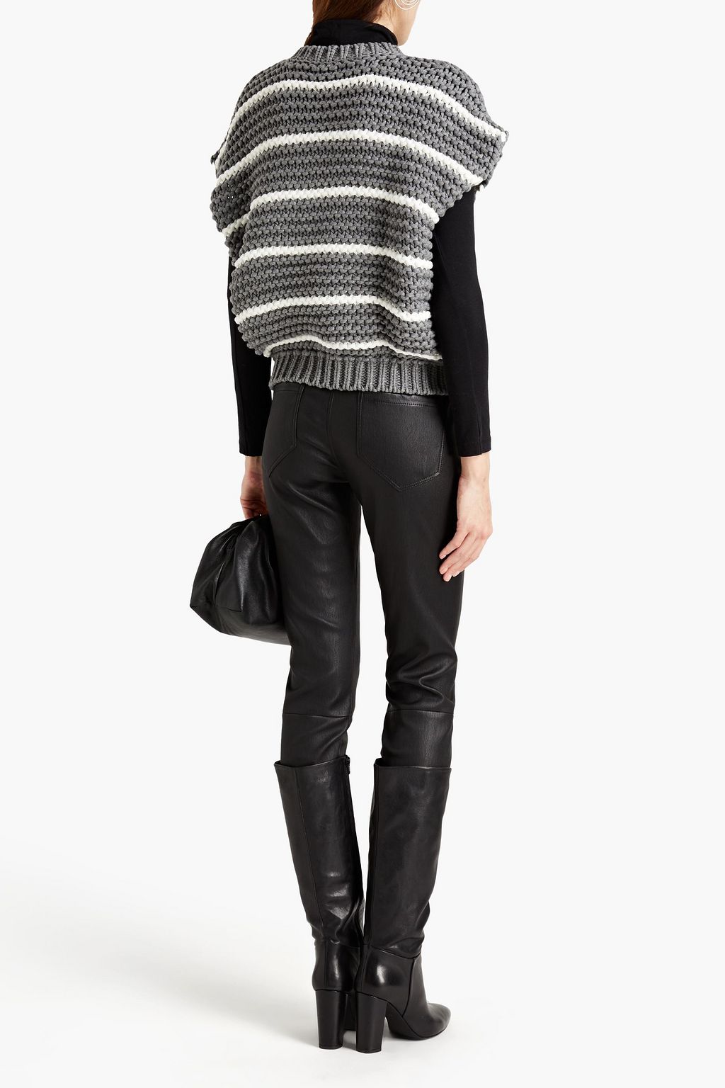BRUNELLO CUCINELLI Leather slim-leg pants