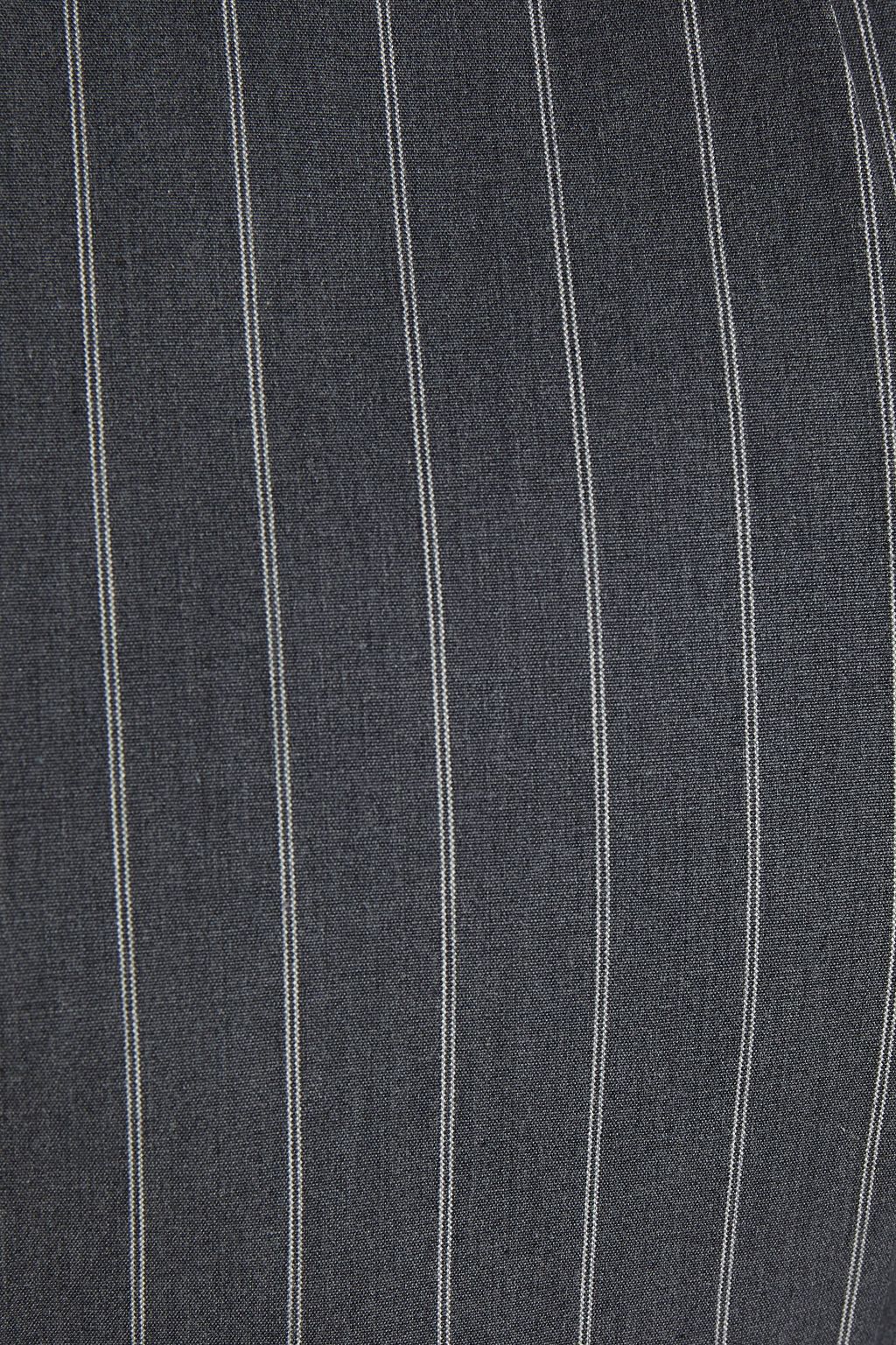 BRUNELLO CUCINELLI Double-breasted pinstriped cotton-blend vest