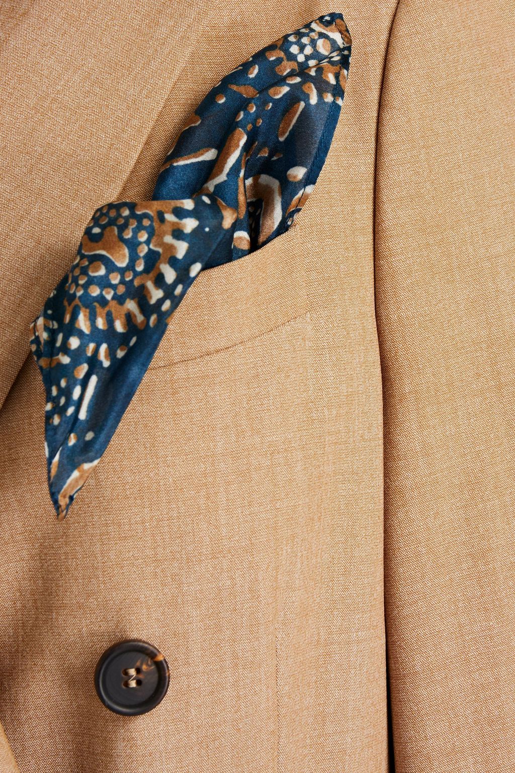BRUNELLO CUCINELLI Double-breasted wool-blend blazer