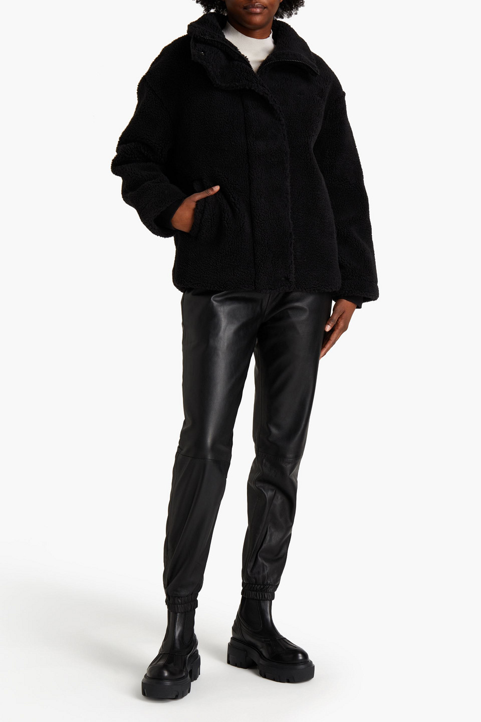 The Upside Aspen Fleece Jacket In Black