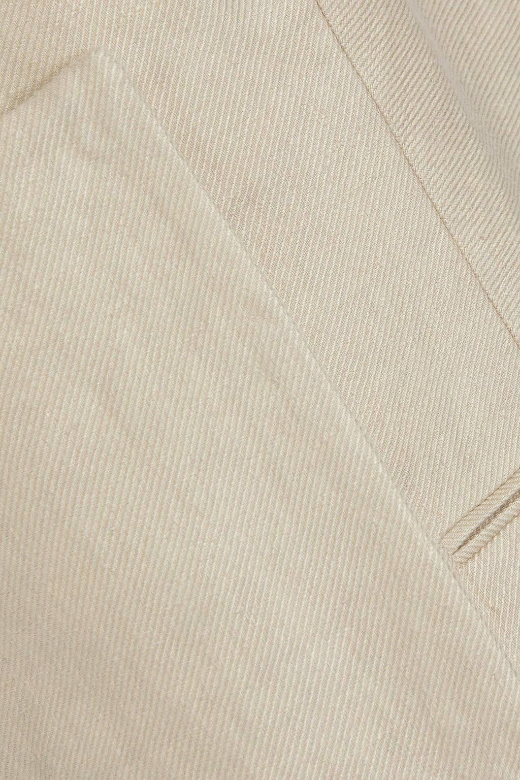 BRUNELLO CUCINELLI Silk satin-paneled linen-twill vest