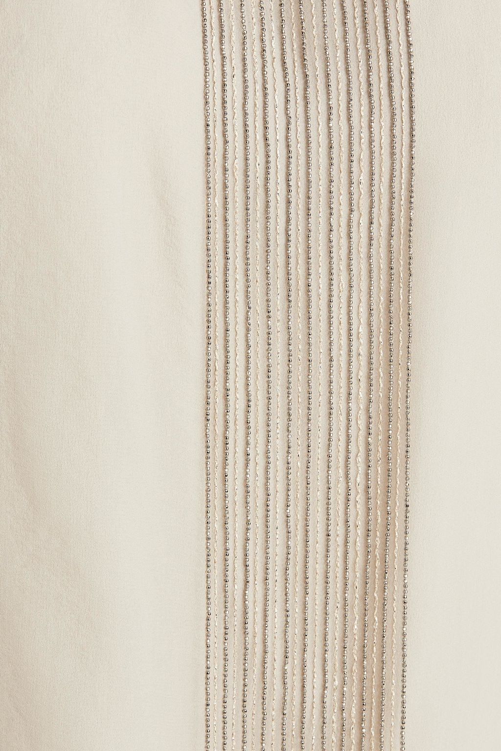 BRUNELLO CUCINELLI Bead-embellished silk-organza top