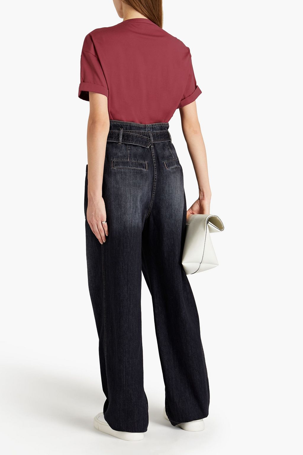 BRUNELLO CUCINELLI Appliquéd cotton-jersey T-shirt
