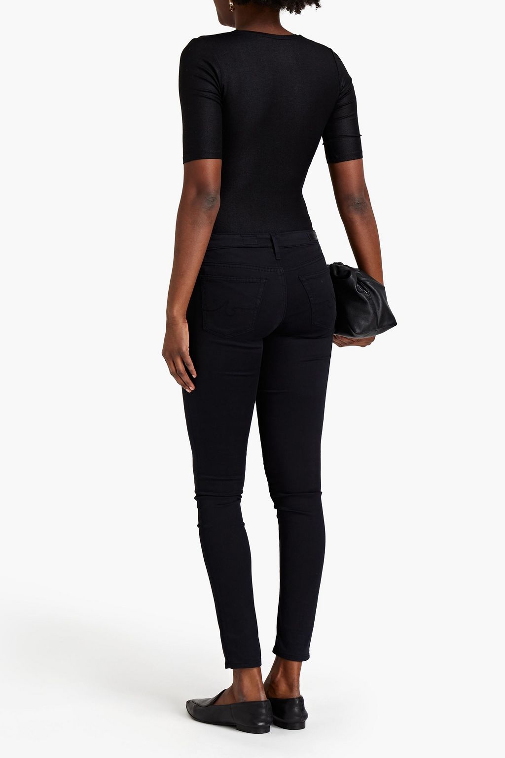 MAJESTIC FILATURES Metallic stretch-jersey T-shirt