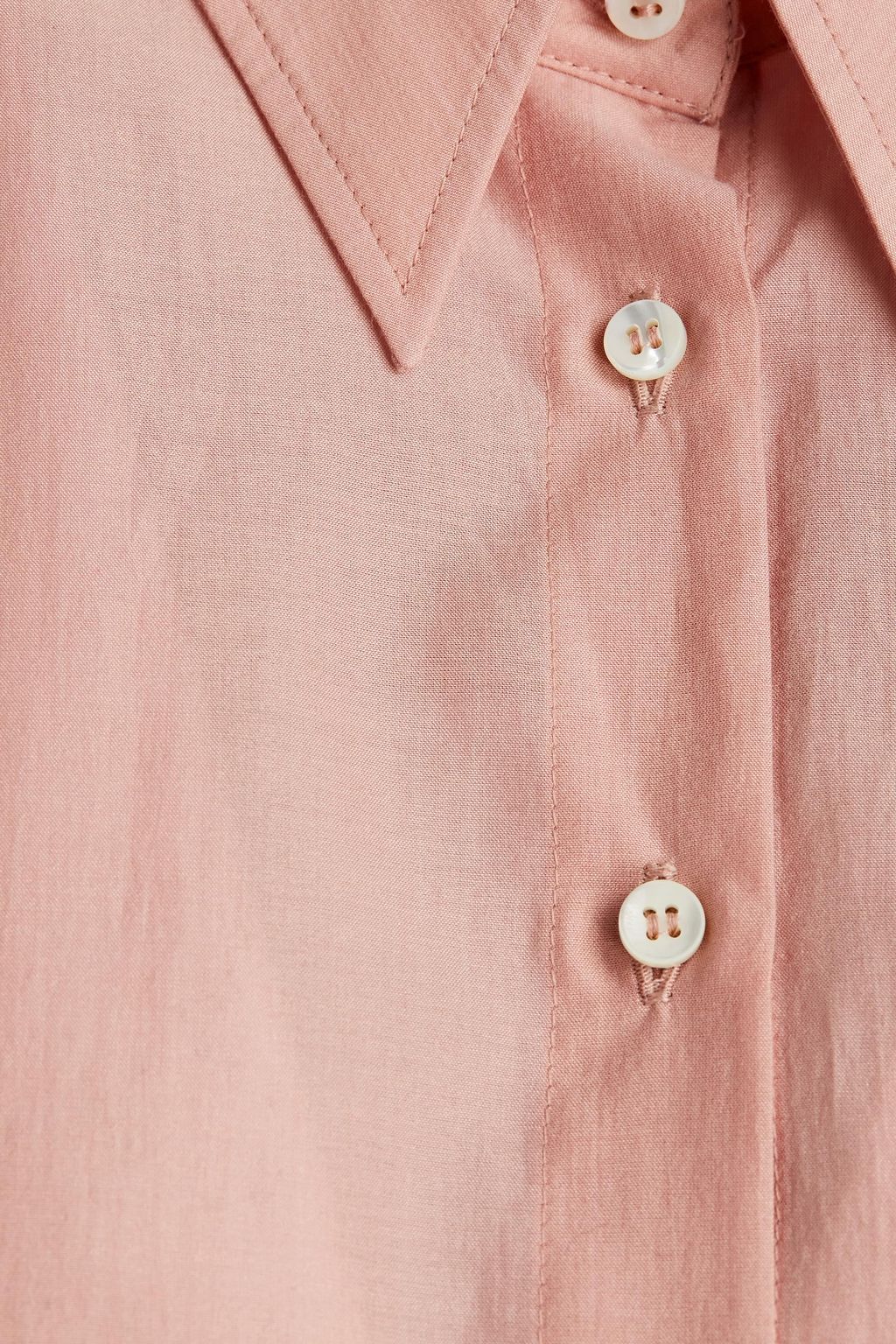 BRUNELLO CUCINELLI Oversized bead-embellished cotton and silk-blend shirt