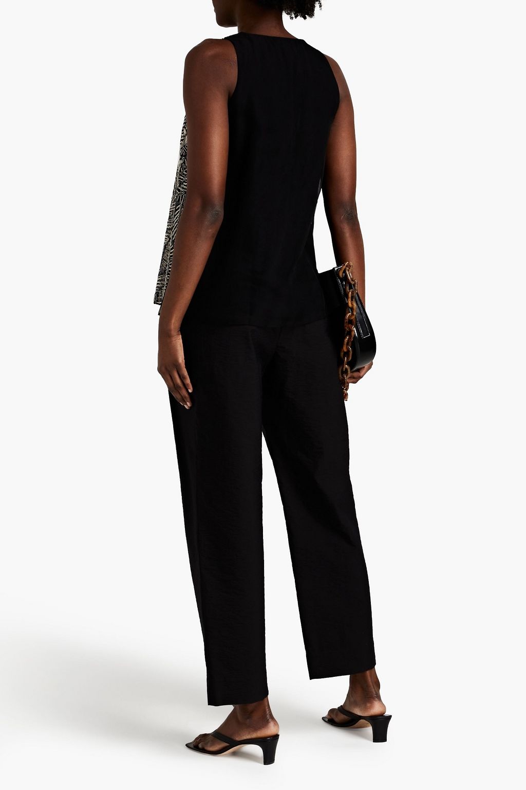 BRUNELLO CUCINELLI Embellished silk-organza top
