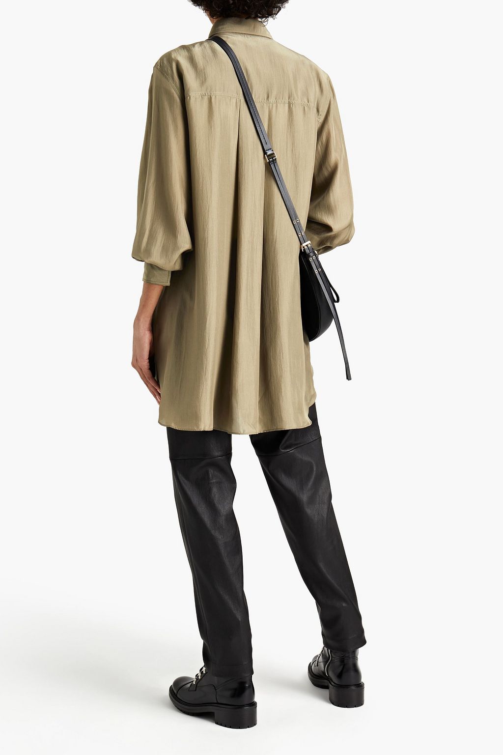 BRUNELLO CUCINELLI Bead-embellished silk shirt