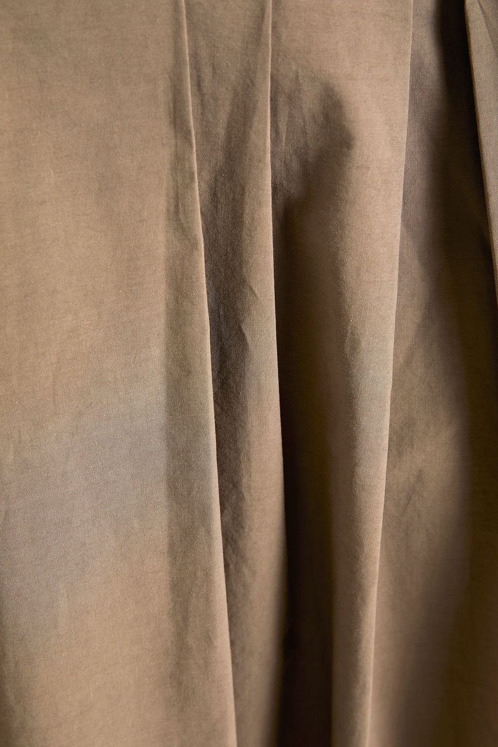 BRUNELLO CUCINELLI Asymmetric belted pleated cotton-poplin maxi skirt