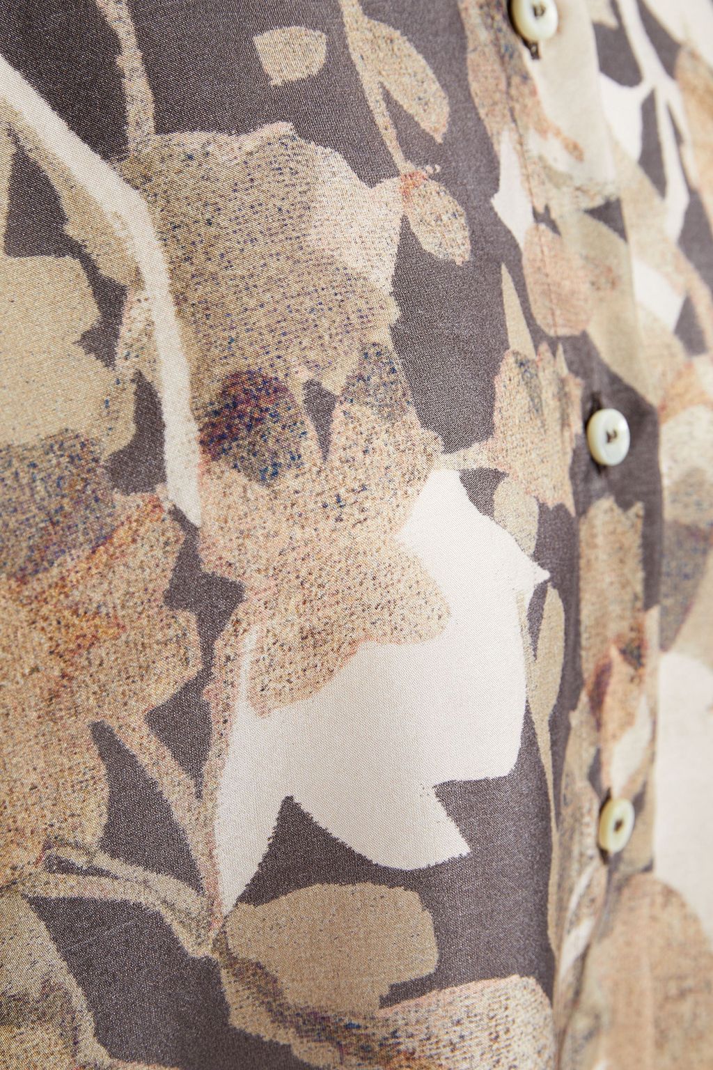 BRUNELLO CUCINELLI Floral-print silk-chiffon shirt