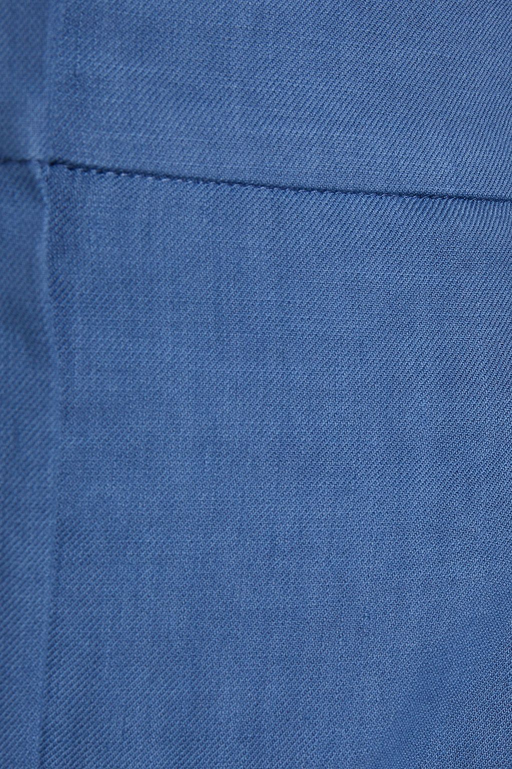 BRUNELLO CUCINELLI Verzierte Karottenhose aus Twill aus einer Leinenmischung mit Falten