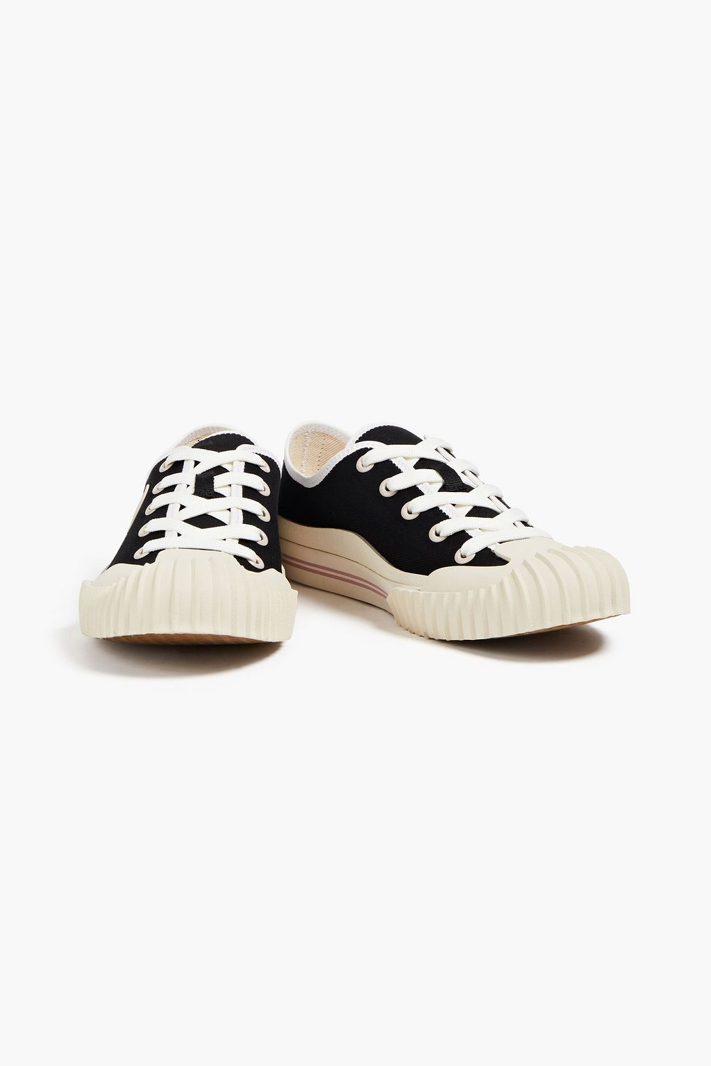 ACNE STUDIOS Logo-appliquéd canvas sneakers
