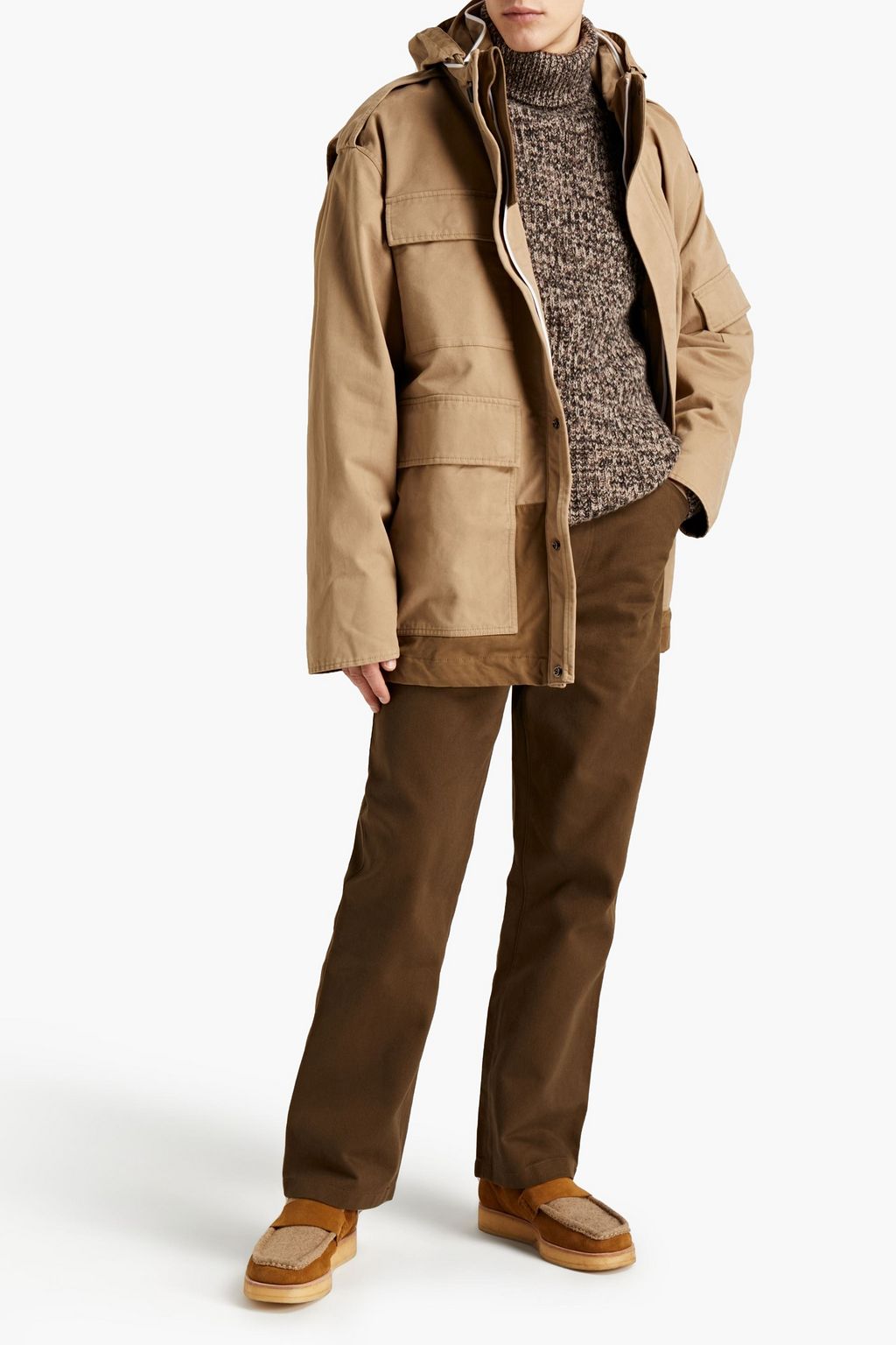 ACNE STUDIOS Cotton-gabardine hooded jacket