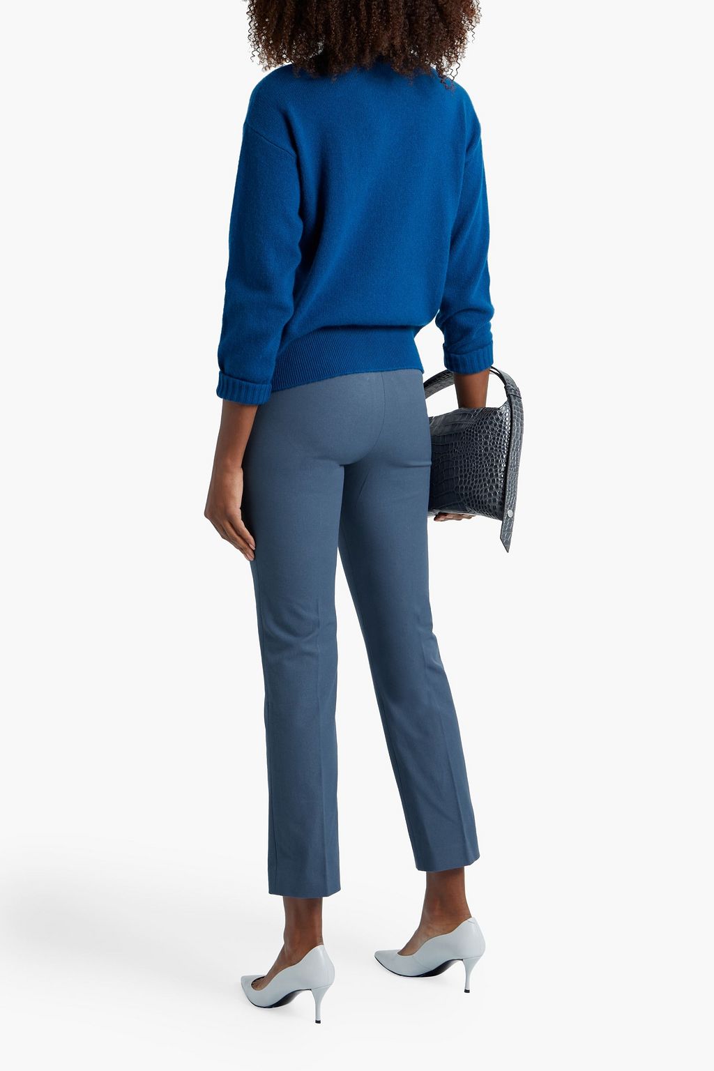 JOSEPH Coleman cropped gabardine straight-leg pants