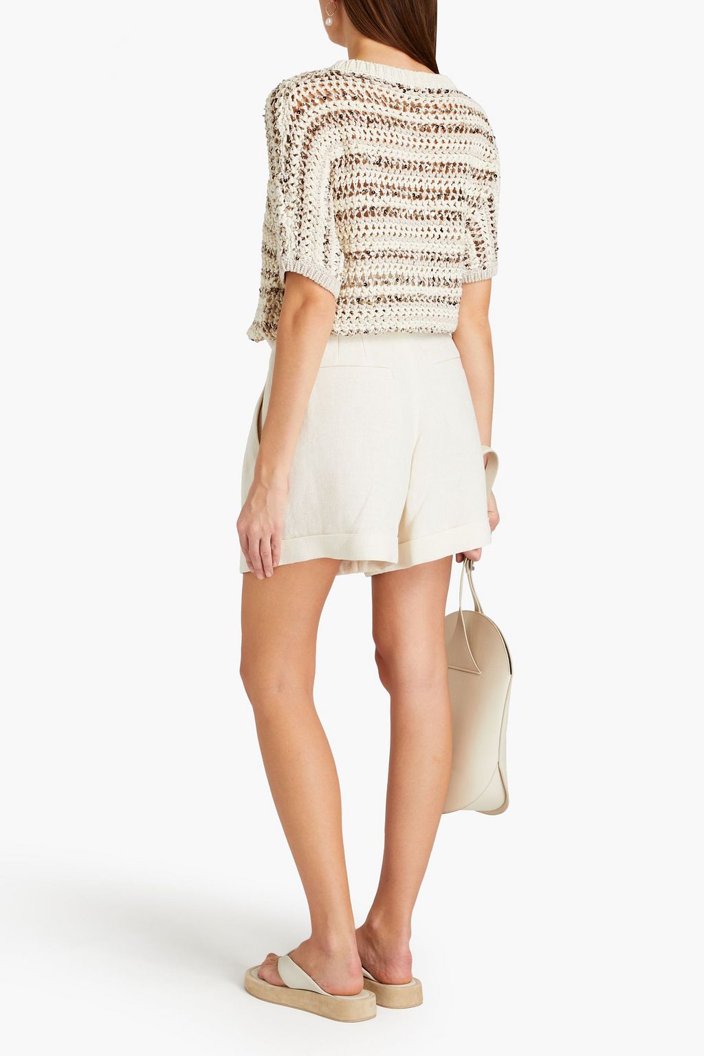 BRUNELLO CUCINELLI Sequin-embellished cotton top