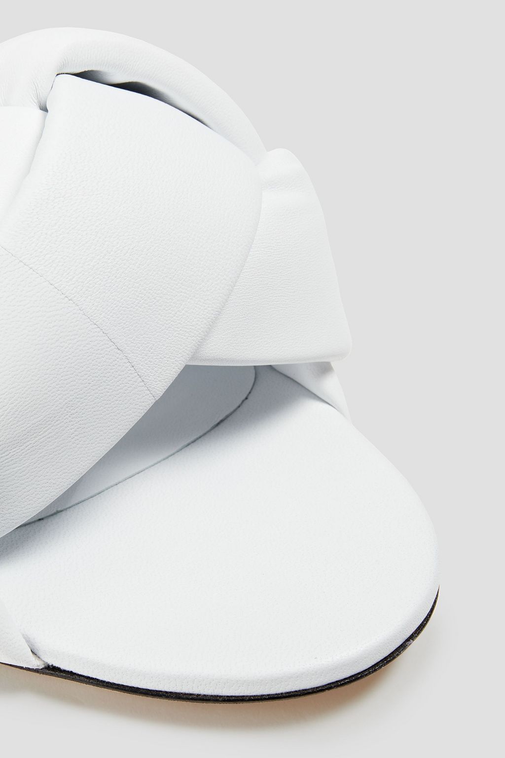 MSGM Padded two-tone leather slides