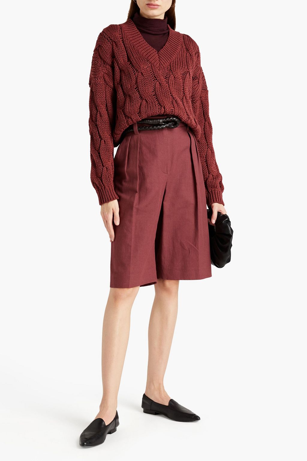 BRUNELLO CUCINELLI Cable-knit cotton sweater
