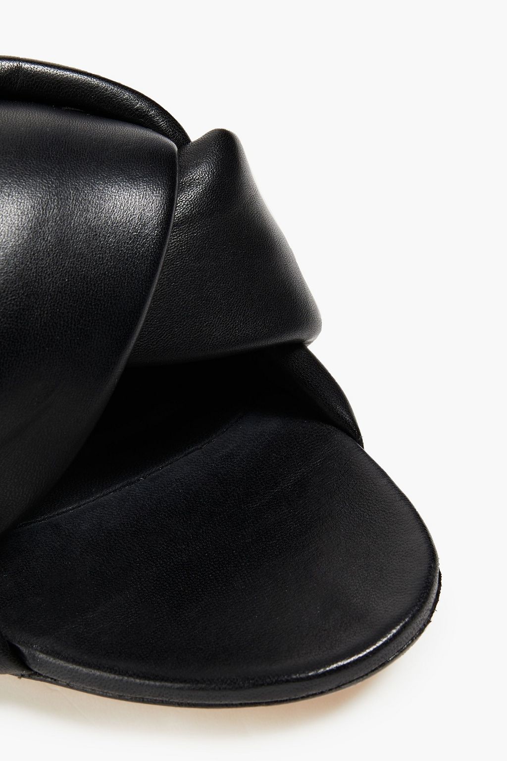 MSGM Padded two-tone leather slides