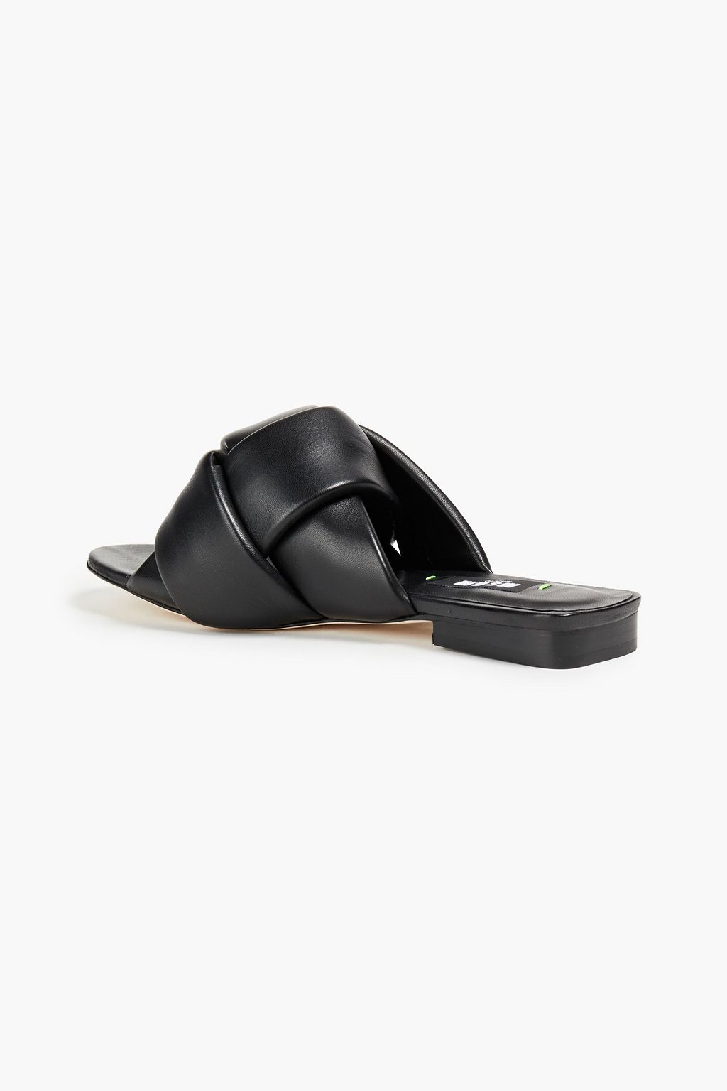 MSGM Padded two-tone leather slides
