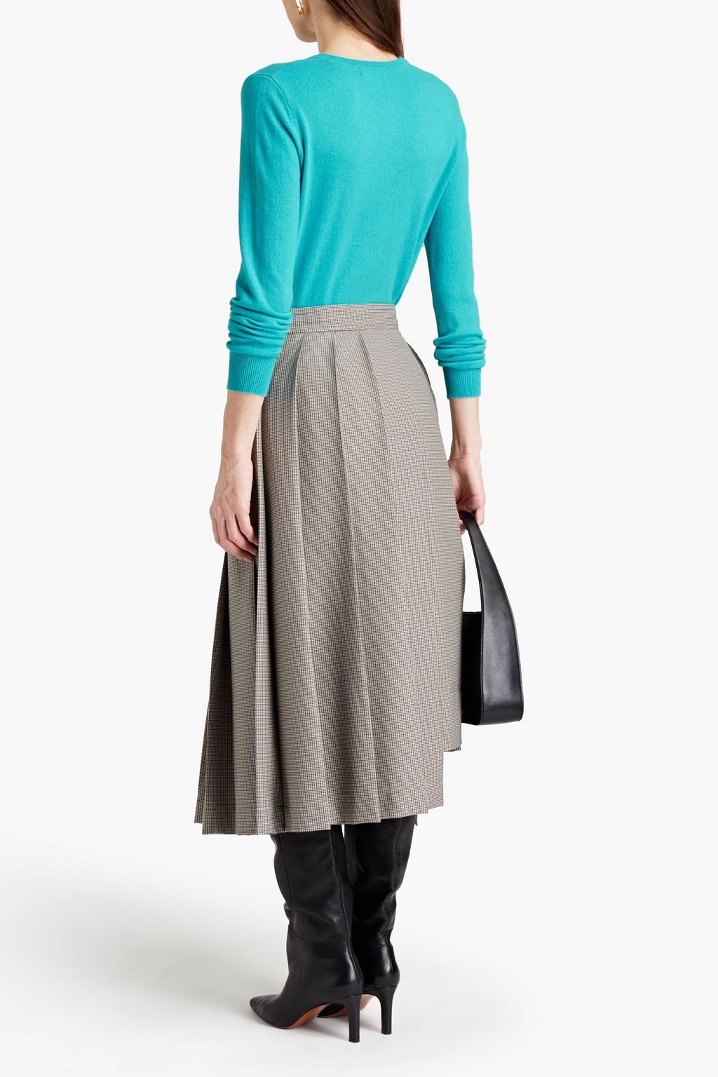N.PEAL Melierter Kaschmirpullover