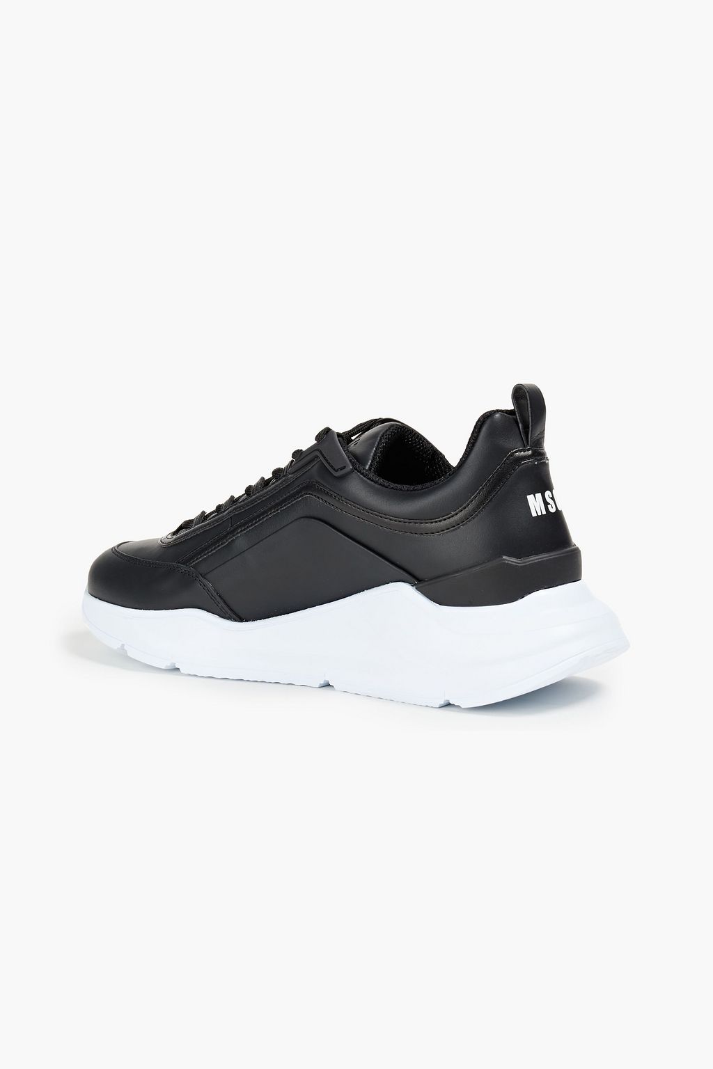 MSGM Printed leather sneakers