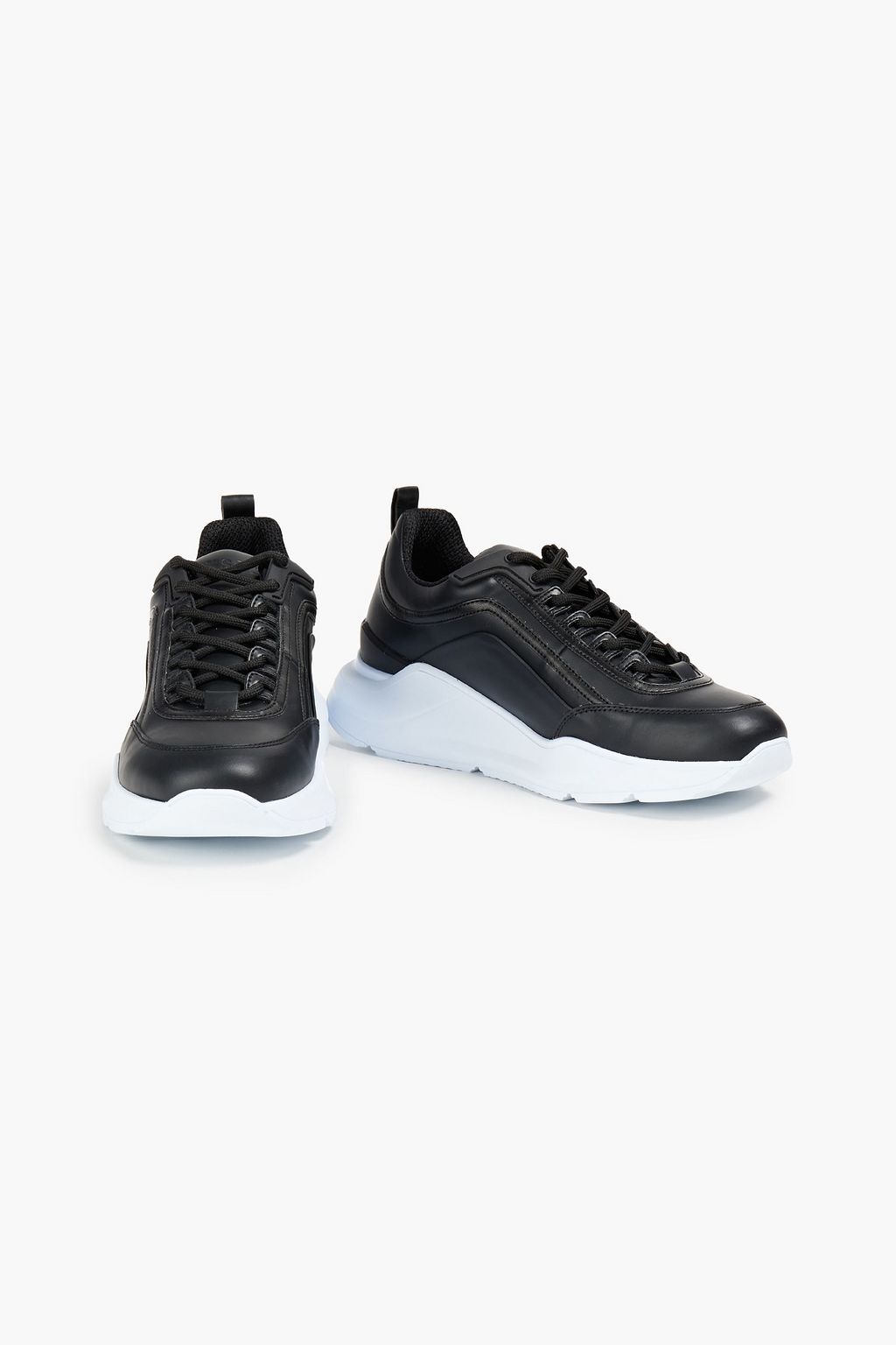 MSGM Printed leather sneakers