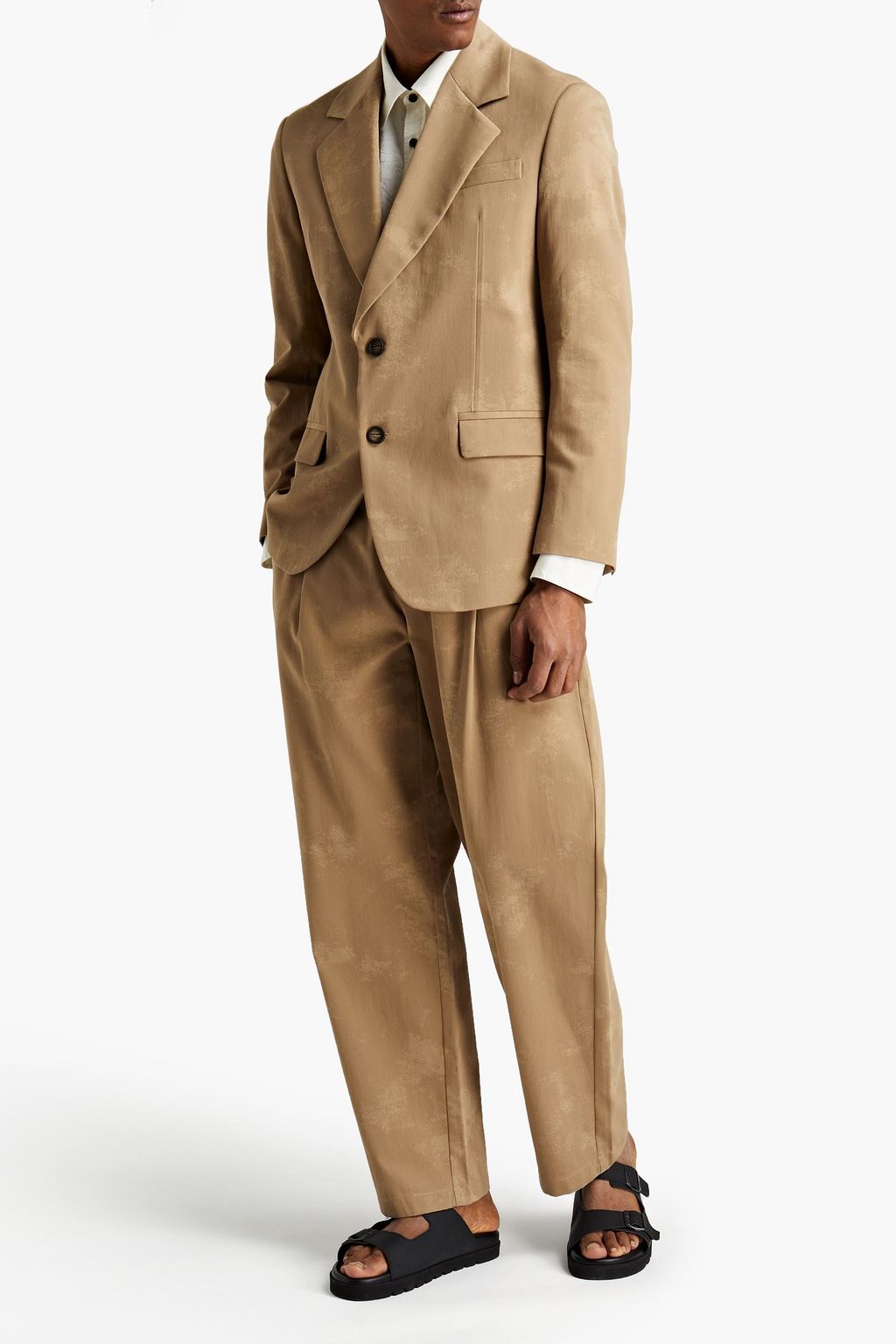 ACNE STUDIOS Printed cotton-twill blazer