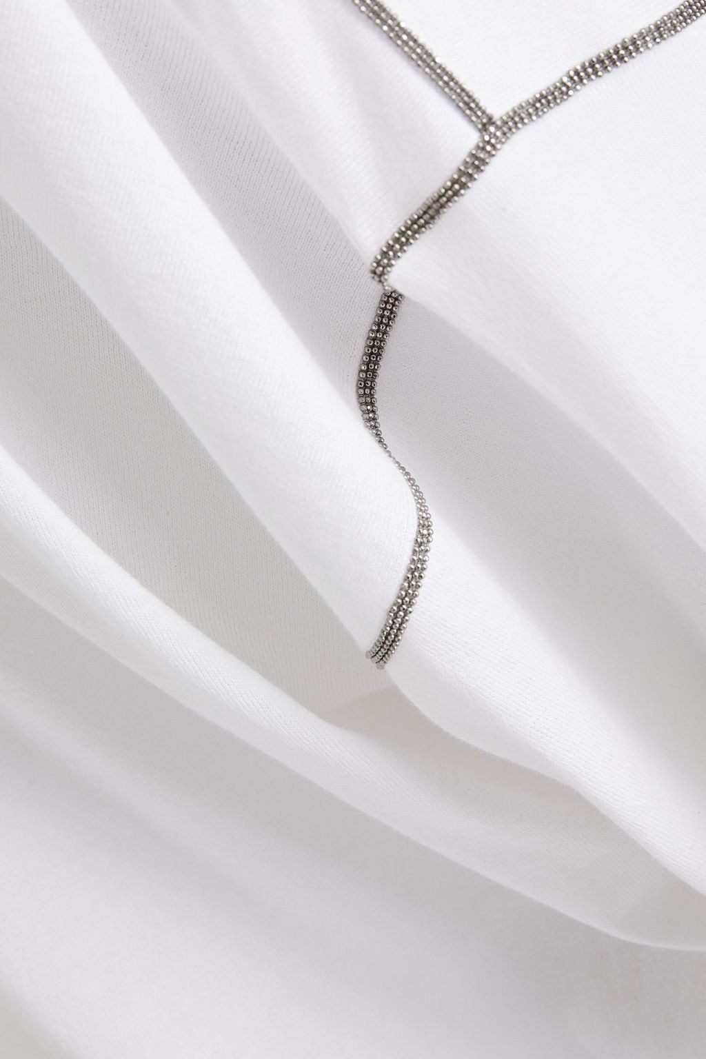 BRUNELLO CUCINELLI Bead-embellished cotton sweater