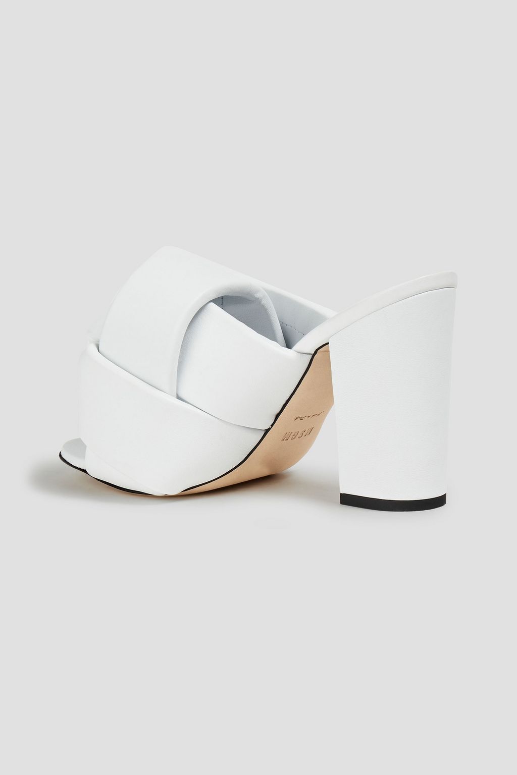 MSGM Padded leather mules