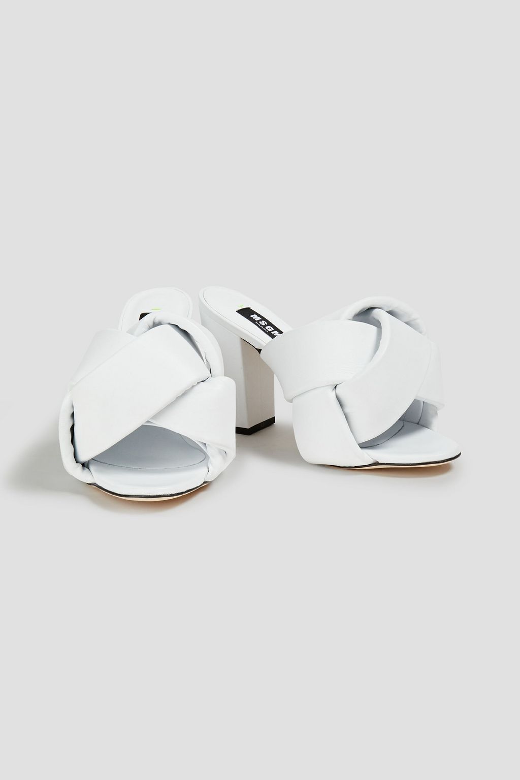 MSGM Padded leather mules