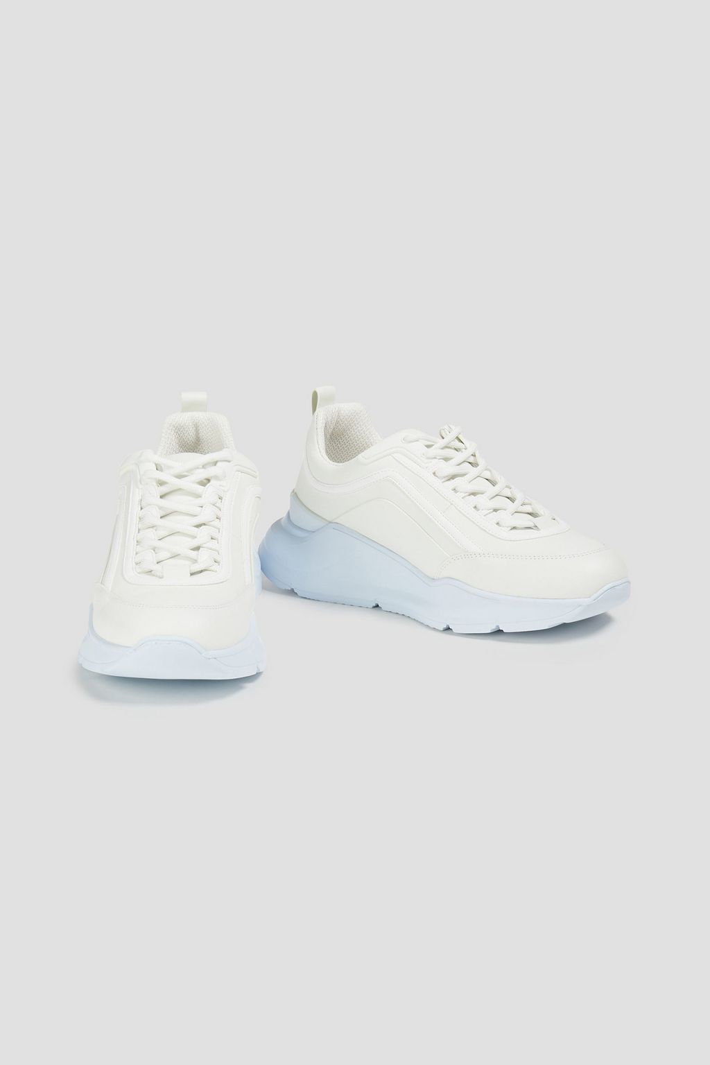 MSGM Printed leather sneakers