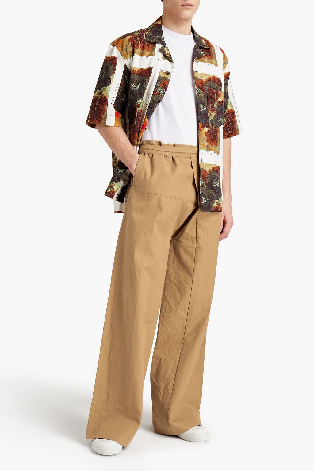 ACNE STUDIOS Pleated cotton-canvas pants