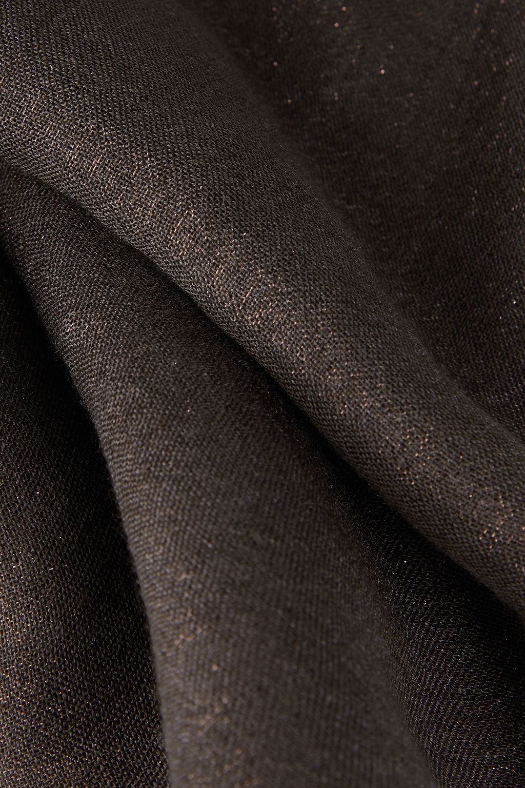 BRUNELLO CUCINELLI Frayed metallic cashmere-blend gauze scarf