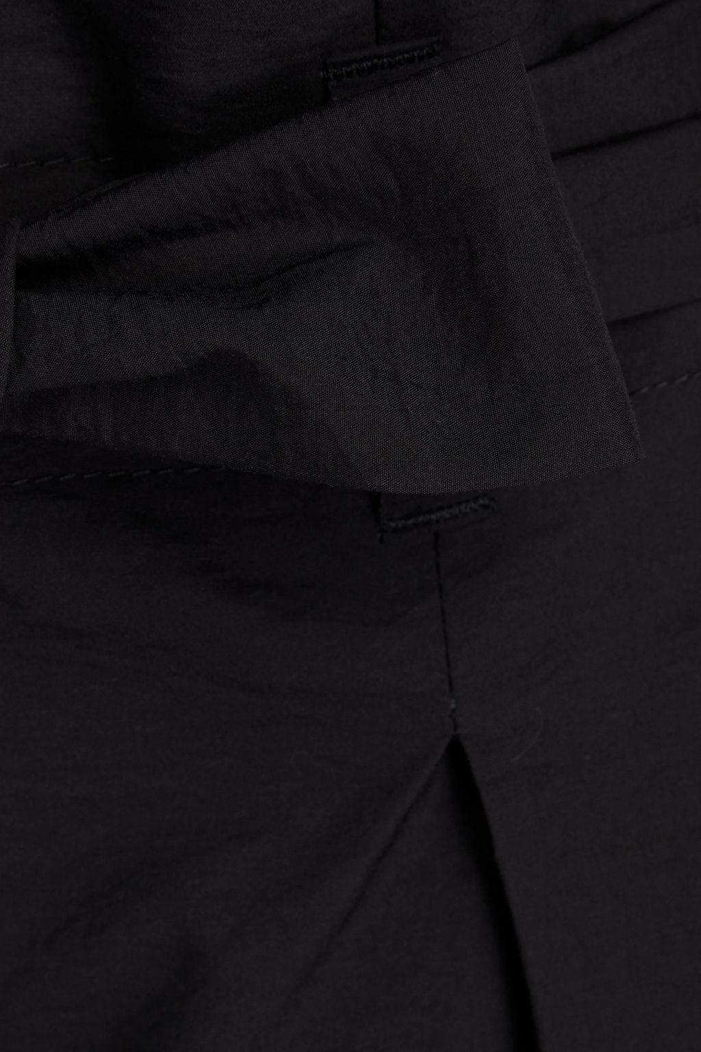 BRUNELLO CUCINELLI Pleated belted cotton-blend straight-leg pants