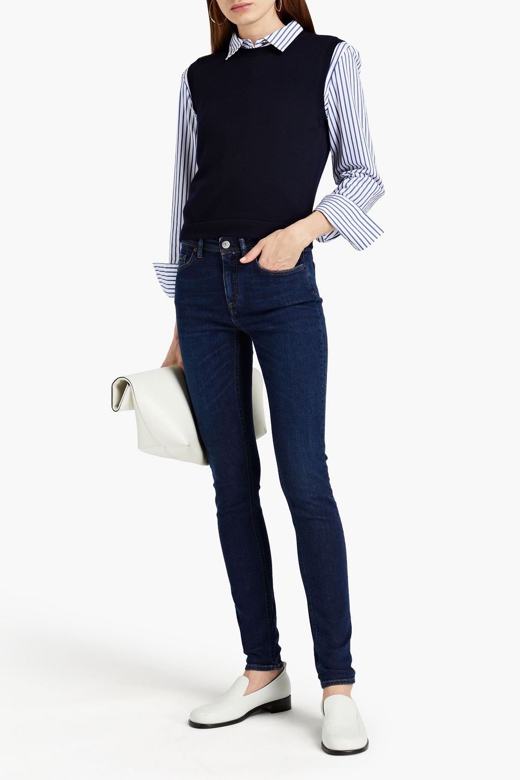 ACNE STUDIOS BLÅ KONST Mid-rise skinny jeans